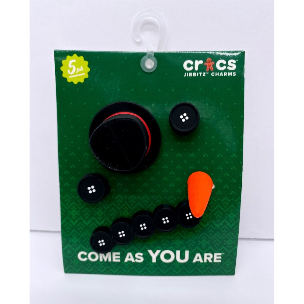 Crocs Jibbitz Charms Make Your Own Snowman 5 Pack Shoe Decoration 10010654 NEW